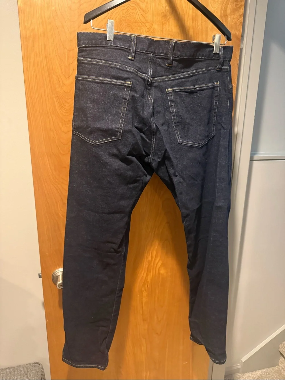 GAP Men's Dark Indigo Athletic Taper Jeans